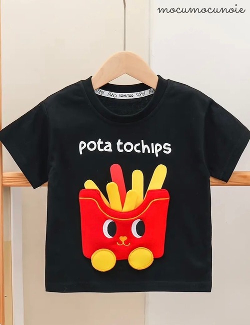 即納【mocu  plus】フライドポテトくんTシャツ