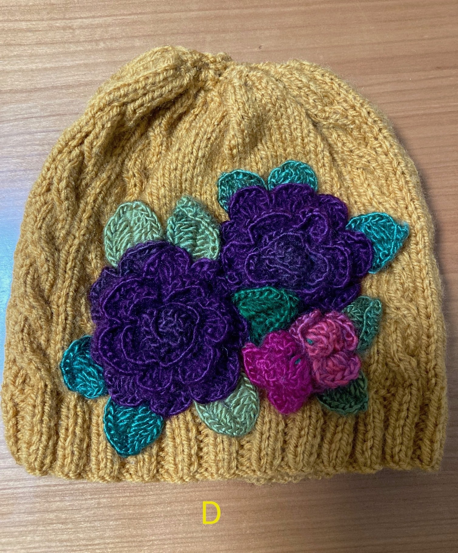 手編み毛糸帽子