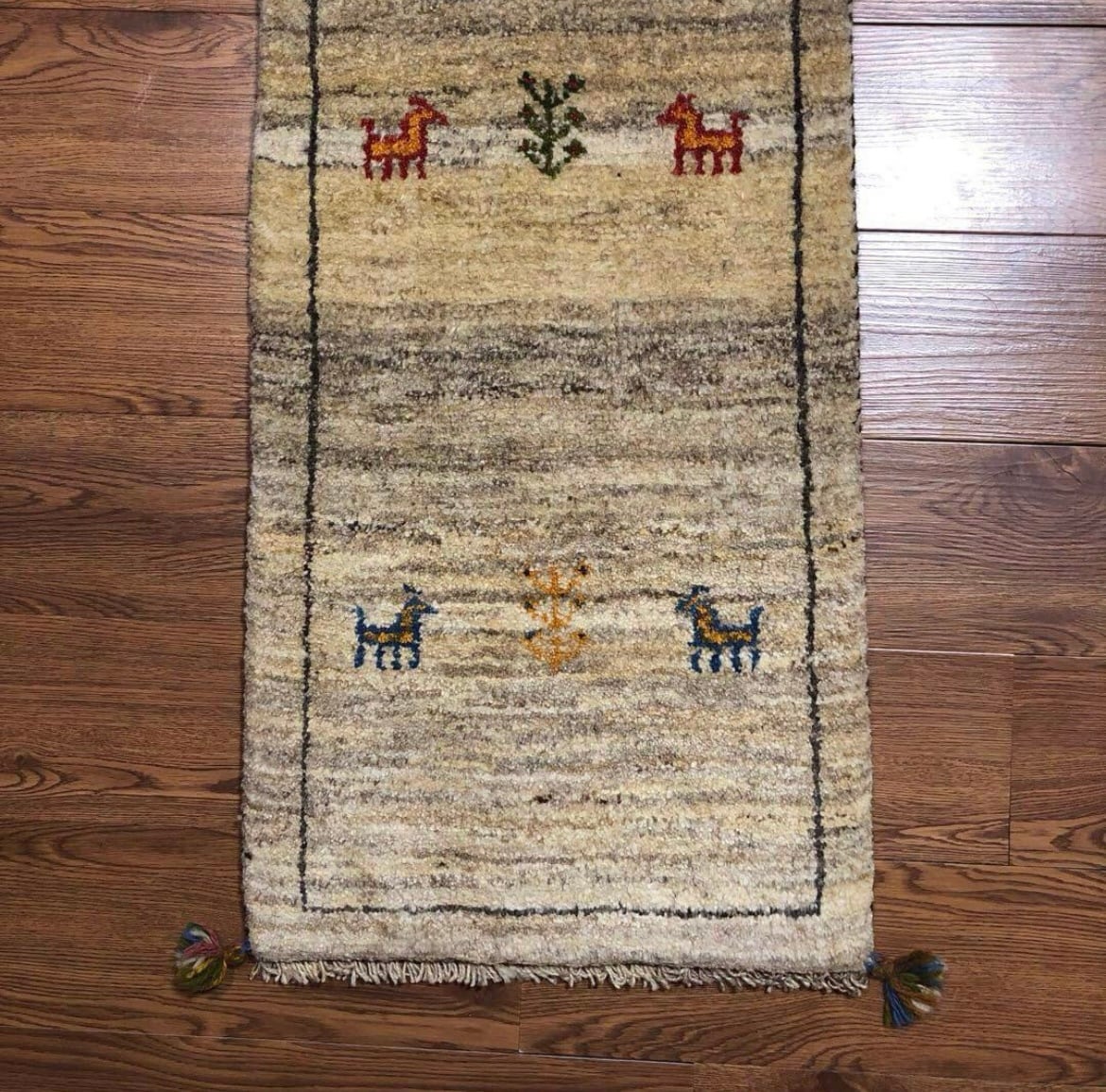 ペルシャギャッベ( ギャベ )ラグ ベッドサイド 廊下 ランナー No.GK