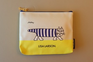 Lisa Larson/リサラーソン　ポーチL（マイキー・青）