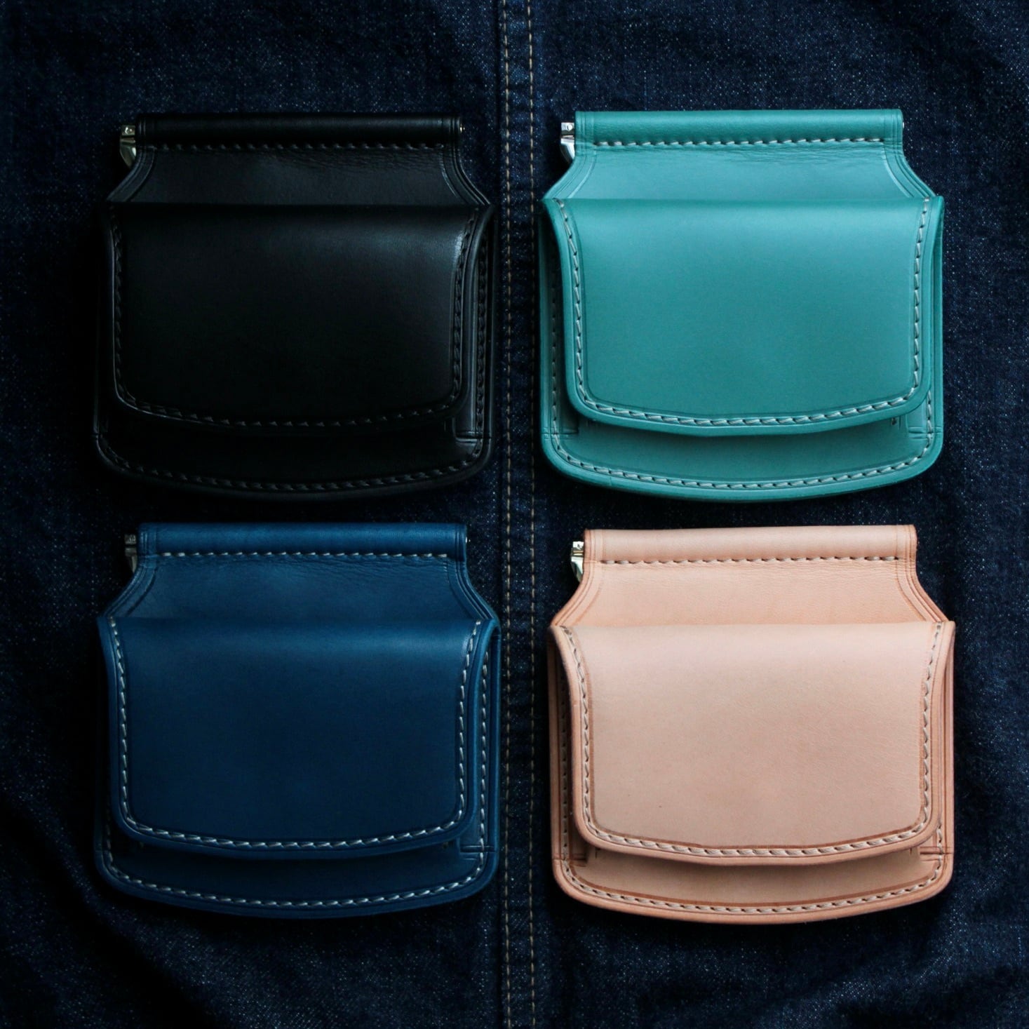 6Tマネークリップ財布 手のひらに機能美を ― マネークリップ | 6T leatherworks