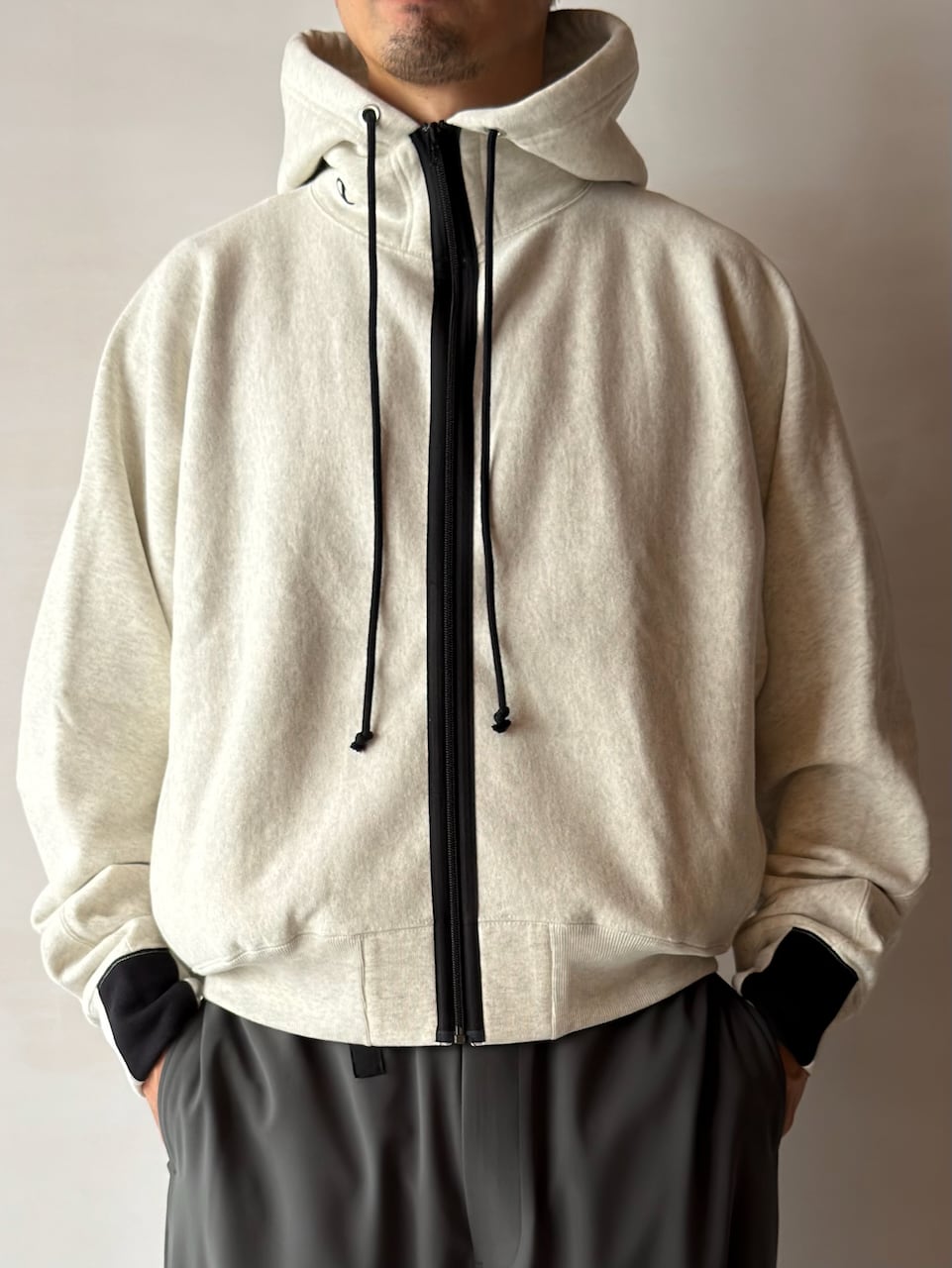 Zip hoodie Statement foodies statementパーカー Hood Sweat フード