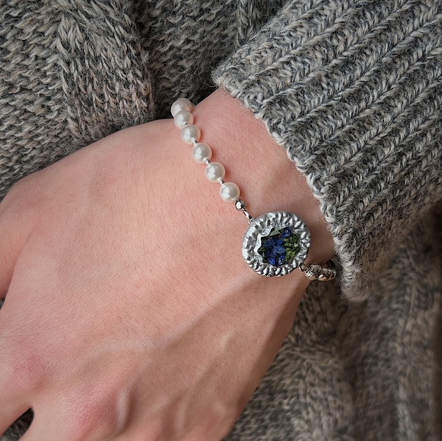 Ball Chain Button Bracelet