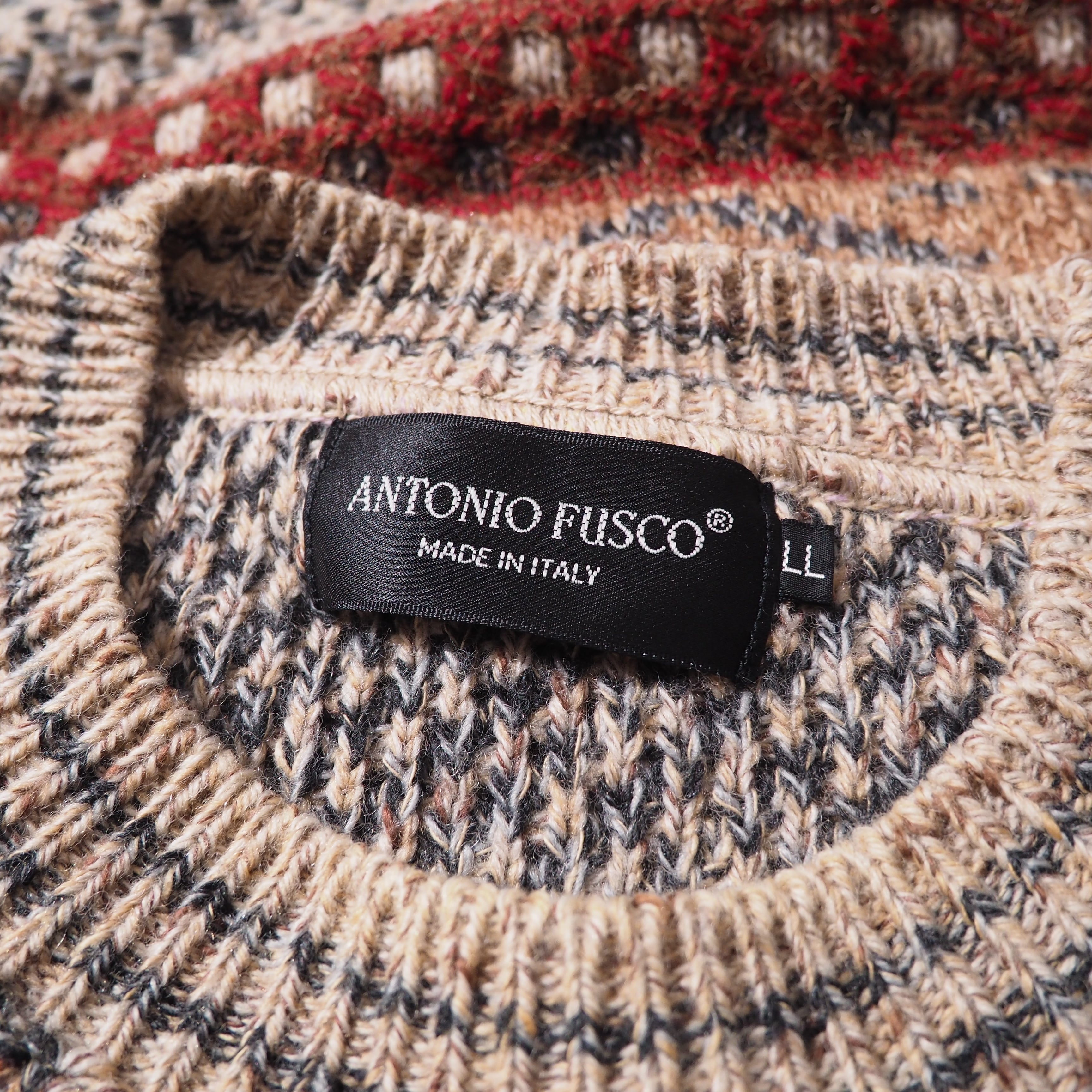 1990s " Made in Italy " Beautiful Autumn colors vintage loose knit