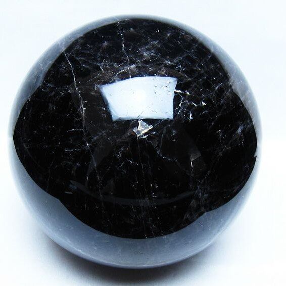 5.5Kg モリオン 黒水晶 丸玉 165mm スフィア 一点物 161-982