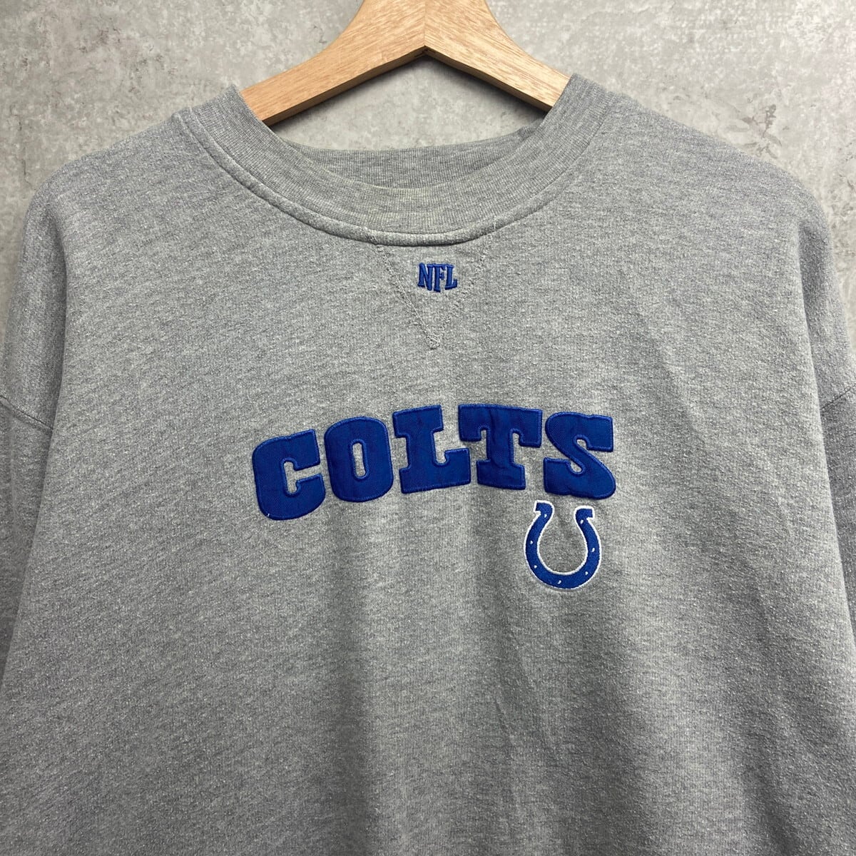 NFL INDIANAPOLIS COLTS コルツ チームロゴ刺繍 スウェットシャツ