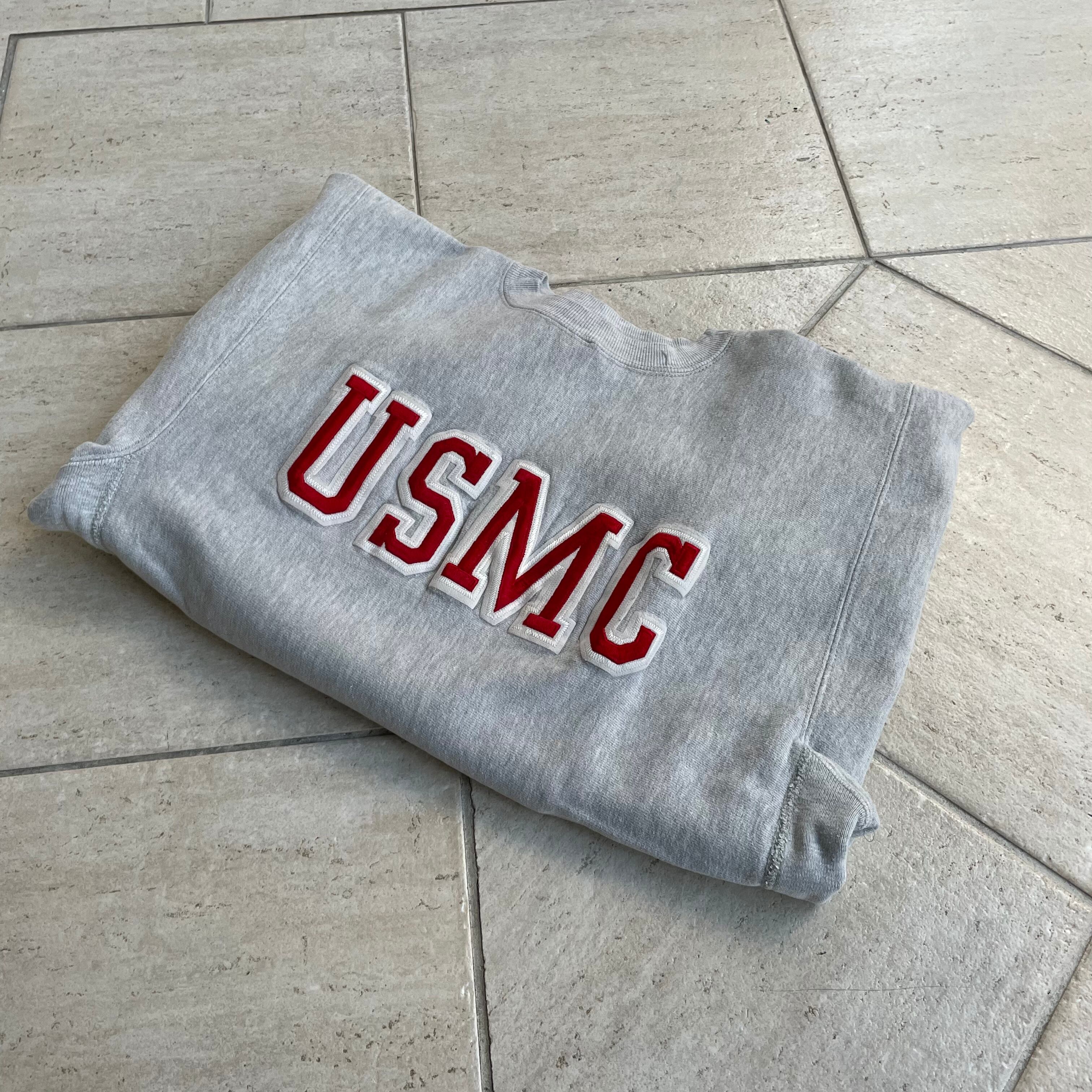 Champion REVERSE WEAVE USMC Printed Sweatshirt, Men's M Size / eaa512895