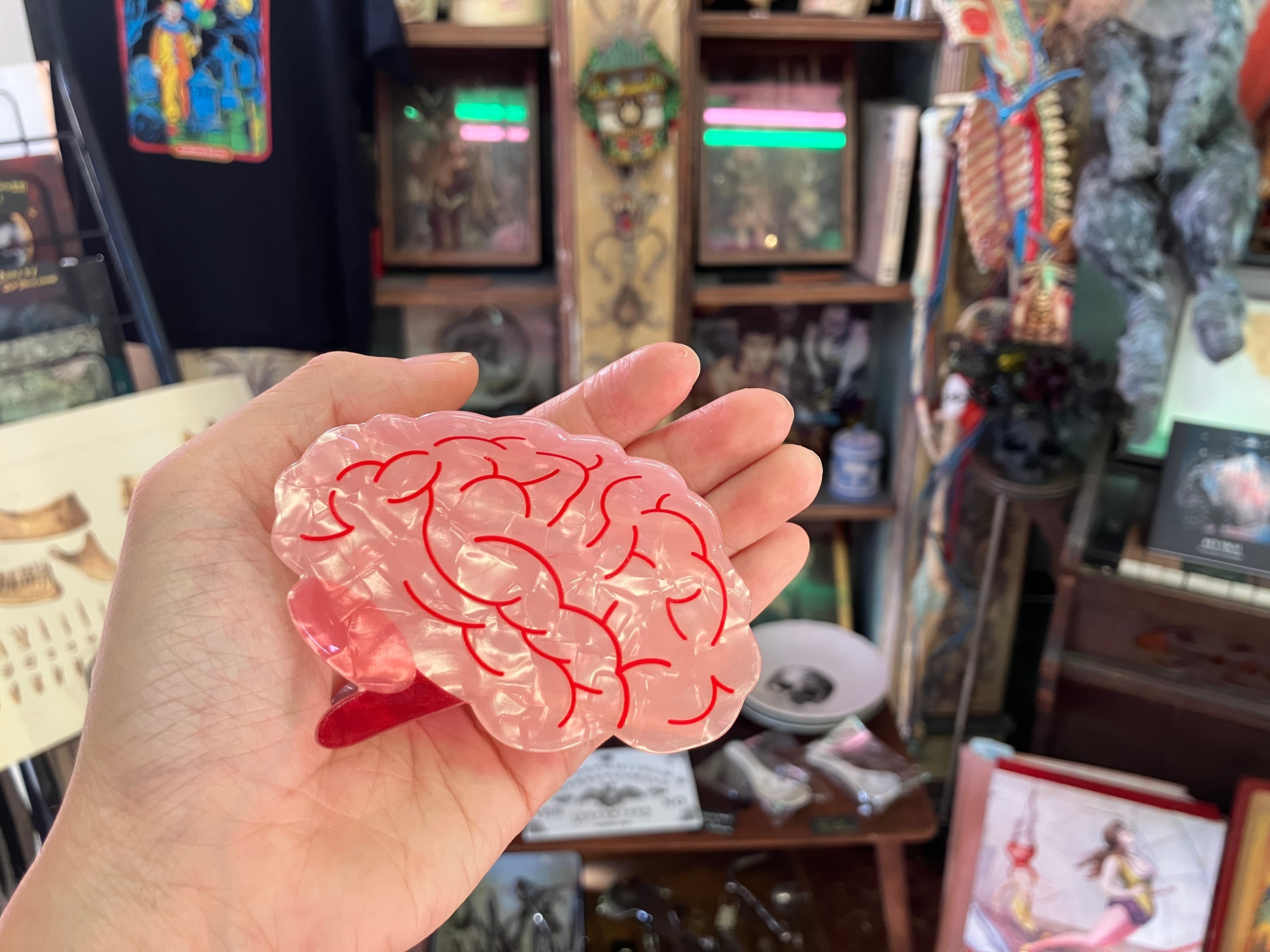 脳みそのヘアクリップ | Anatomic Circus