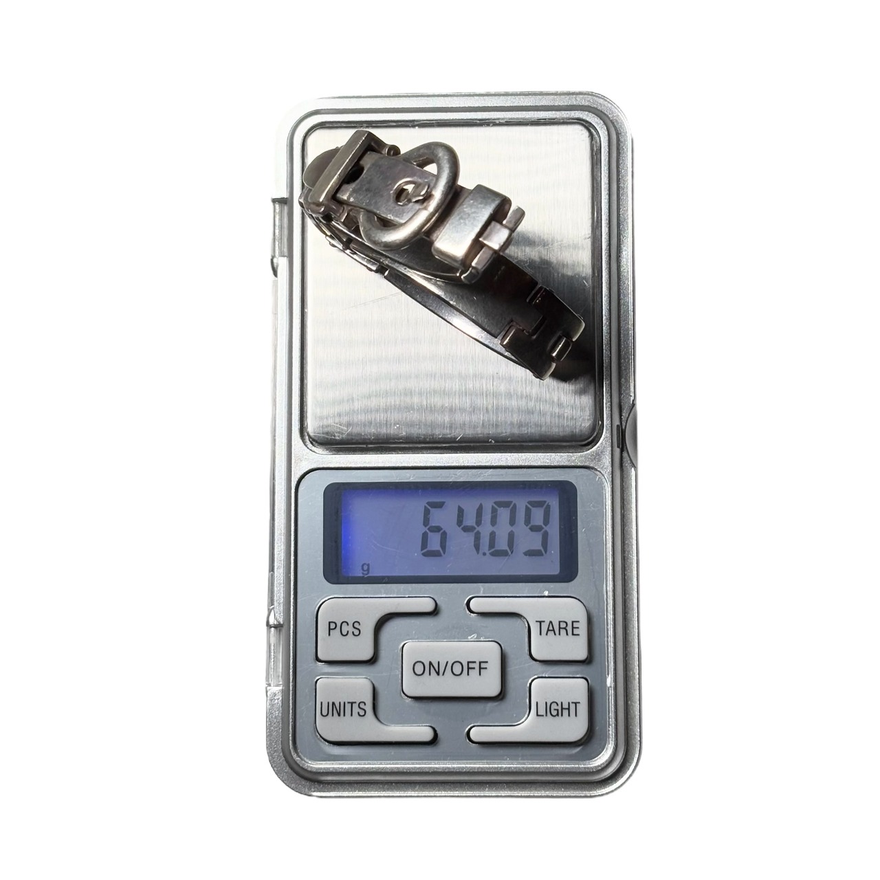 vintage silver H-Link belt bracelet