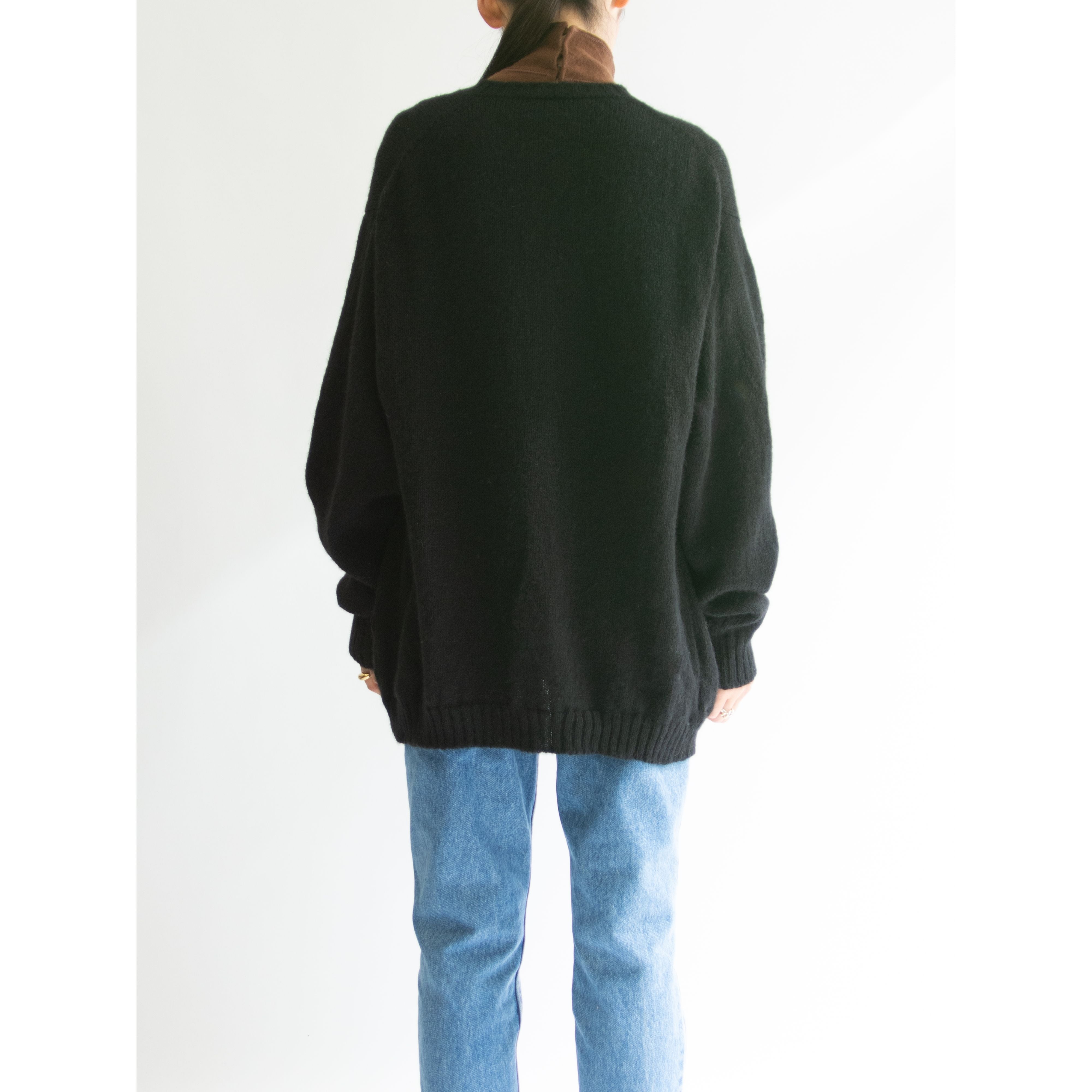 【Harrods】Made in Scotland 100% Pure Wool Knit Cardigan（ハロッズ スコットランド製ウールニットカーディガン セーター）