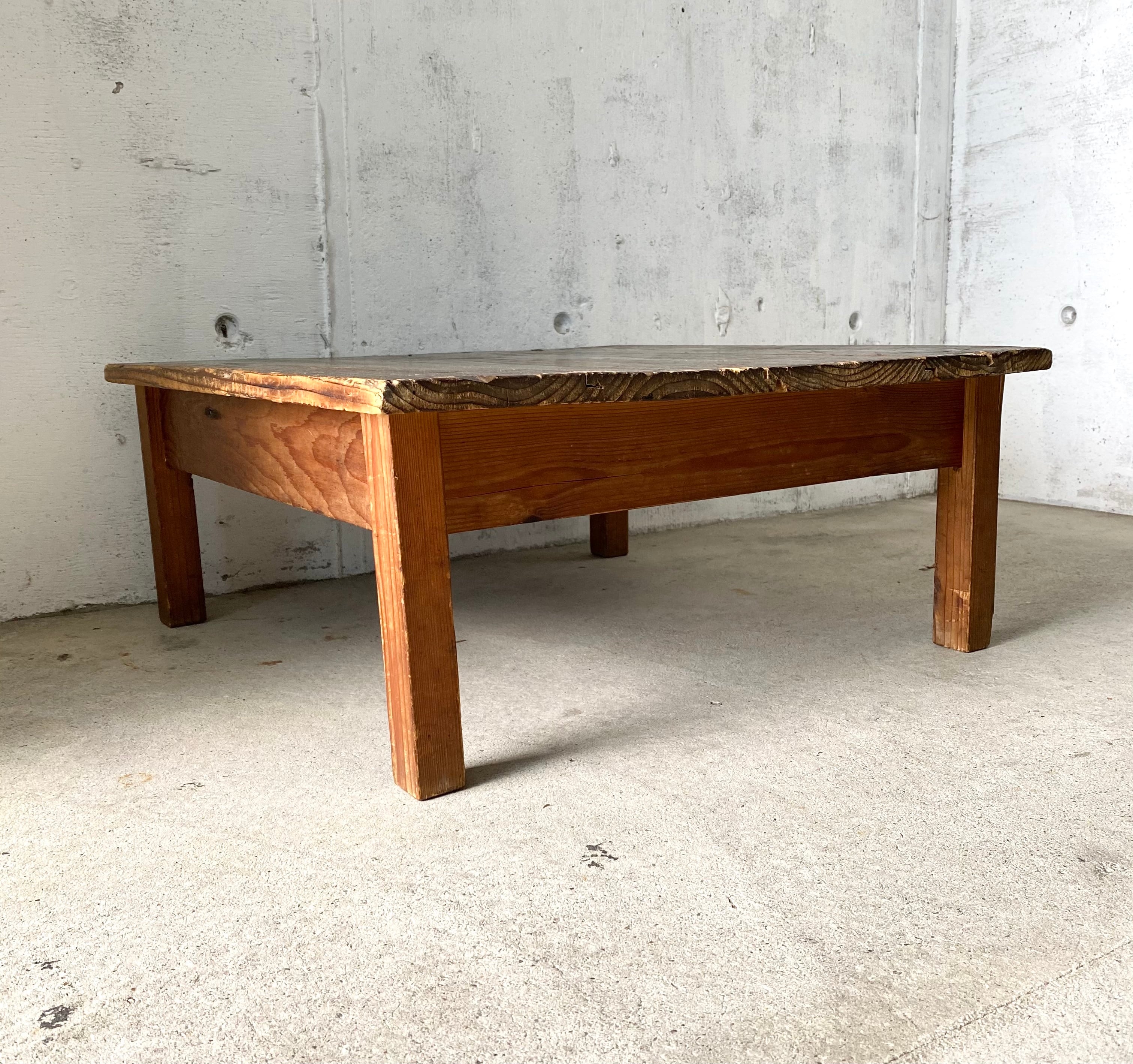 味のある四角いローテーブル[古家具] | giraffes craft