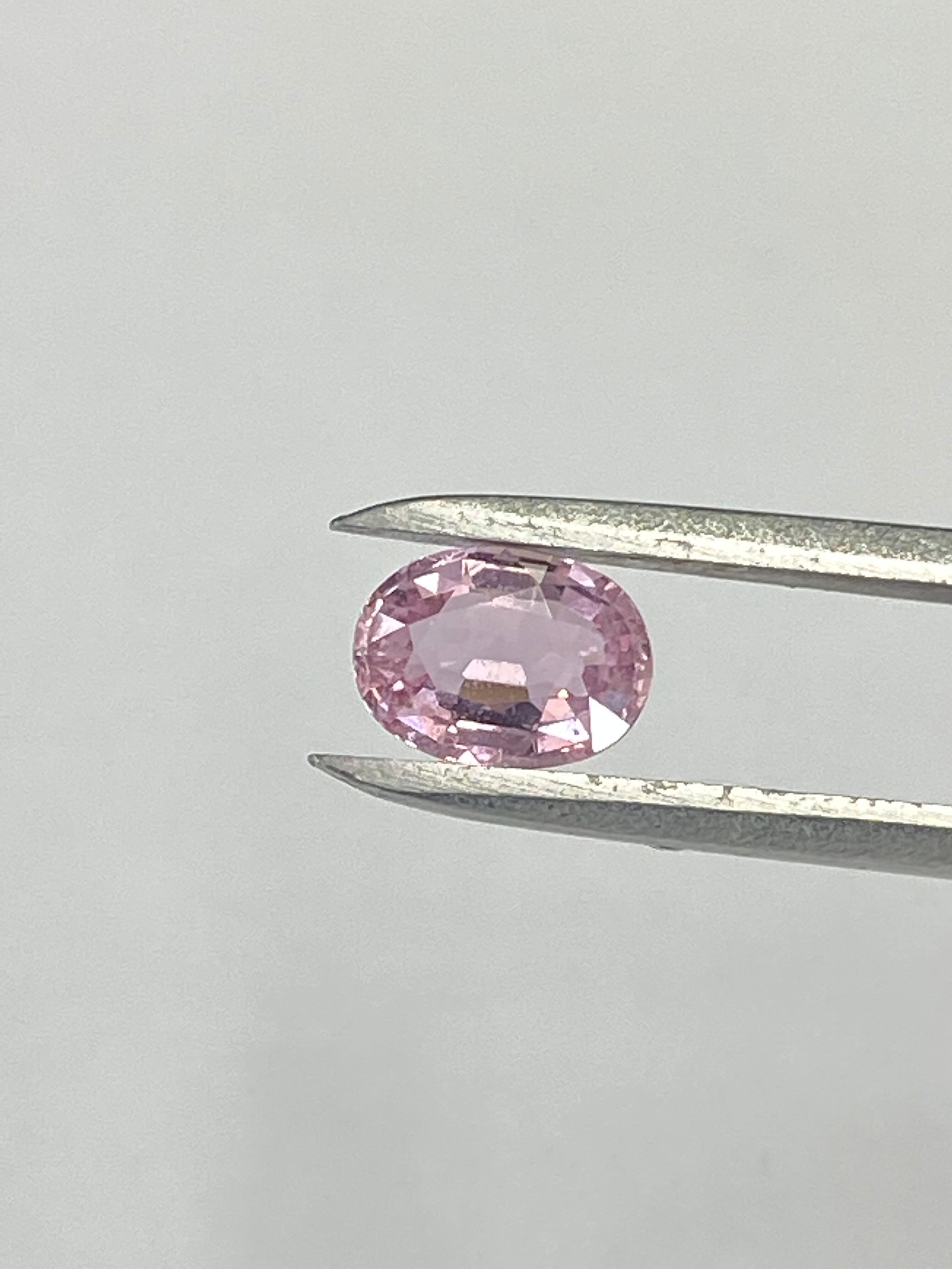 パパラチャサファイア　0.863Ct DGL鑑別付き