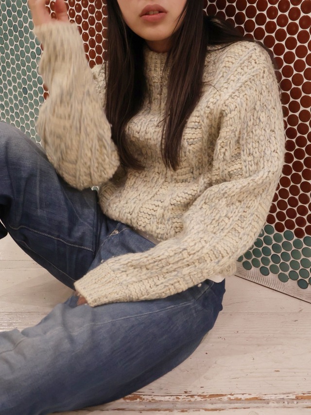 60〜70s towncraft mix color knit sweater【1891】