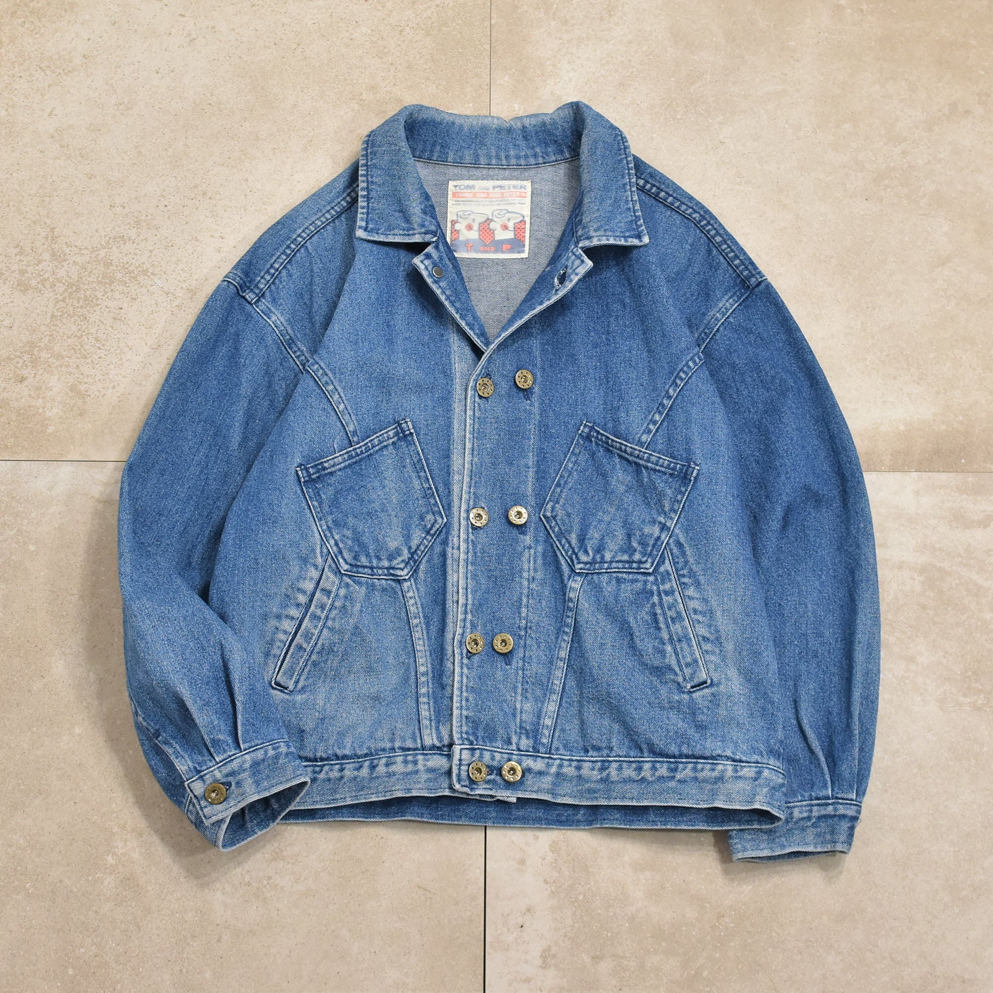 80s～ TOMPETER deformation design denim jkt 古着屋 grin days memory 【公式】古着通販  オンラインストア