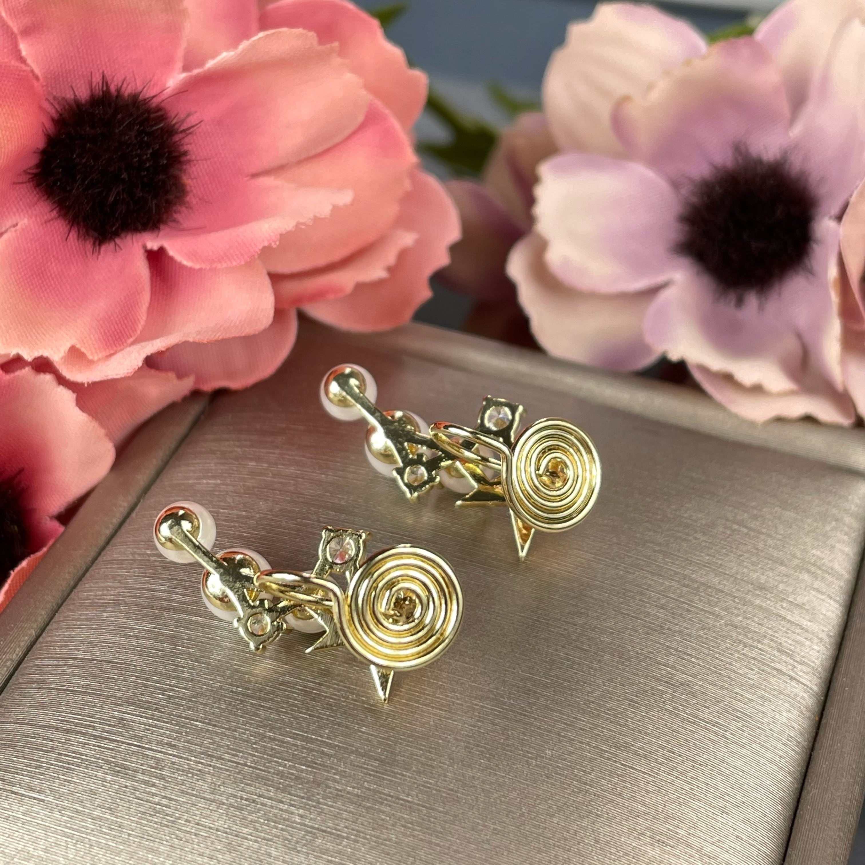 Star pearl pierce earringスター パール ピアス イヤリング