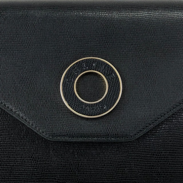 CELINE セリーヌ ショルダーバッグ ブラック サークルロゴ レザー vintage ヴィンテージ オールド dcwfcn