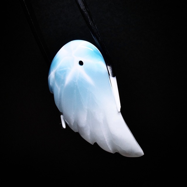 【送料無料】《えびあ作品》ラリマー 天使の羽根 A ドミニカ共和国産