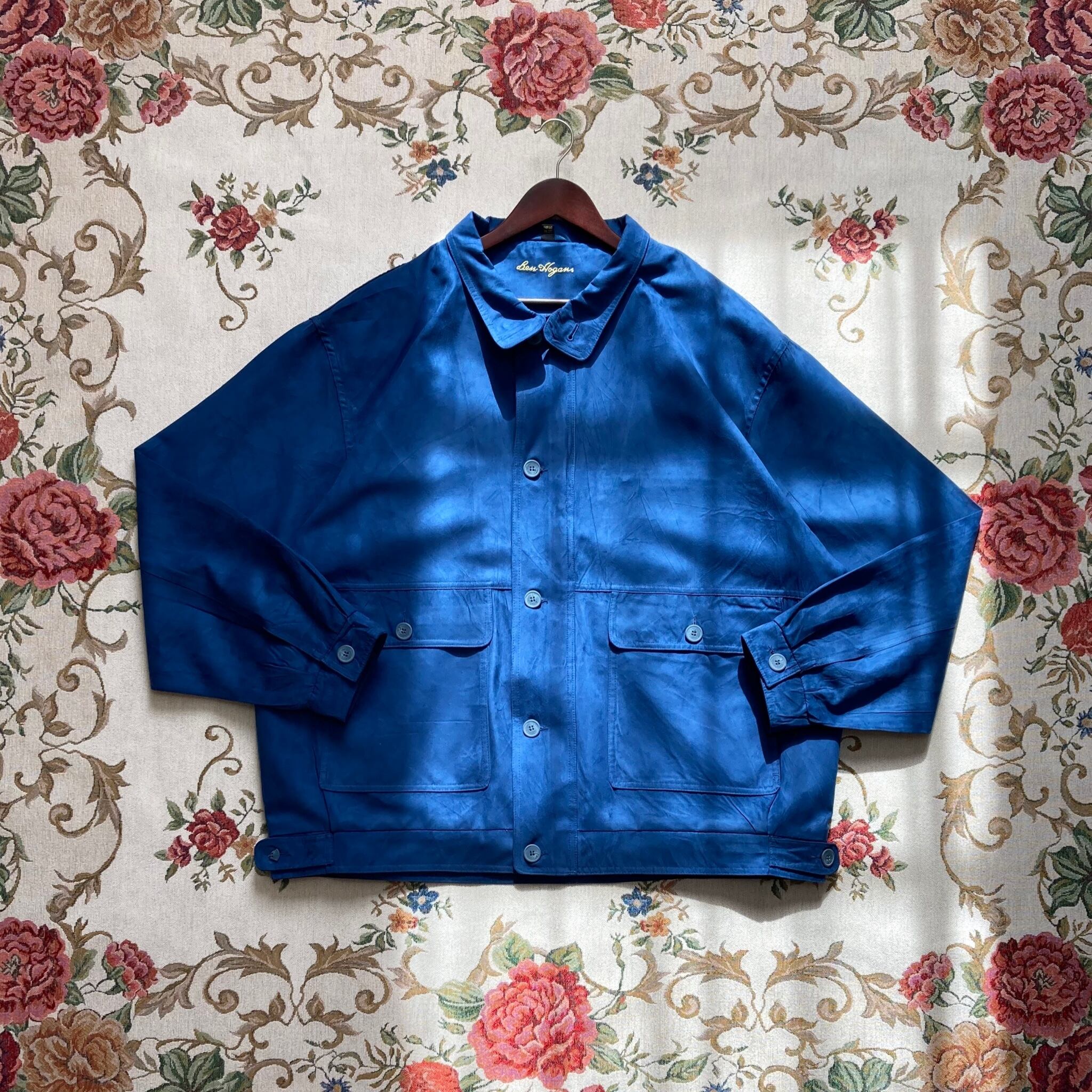vintage suede blouson jacket