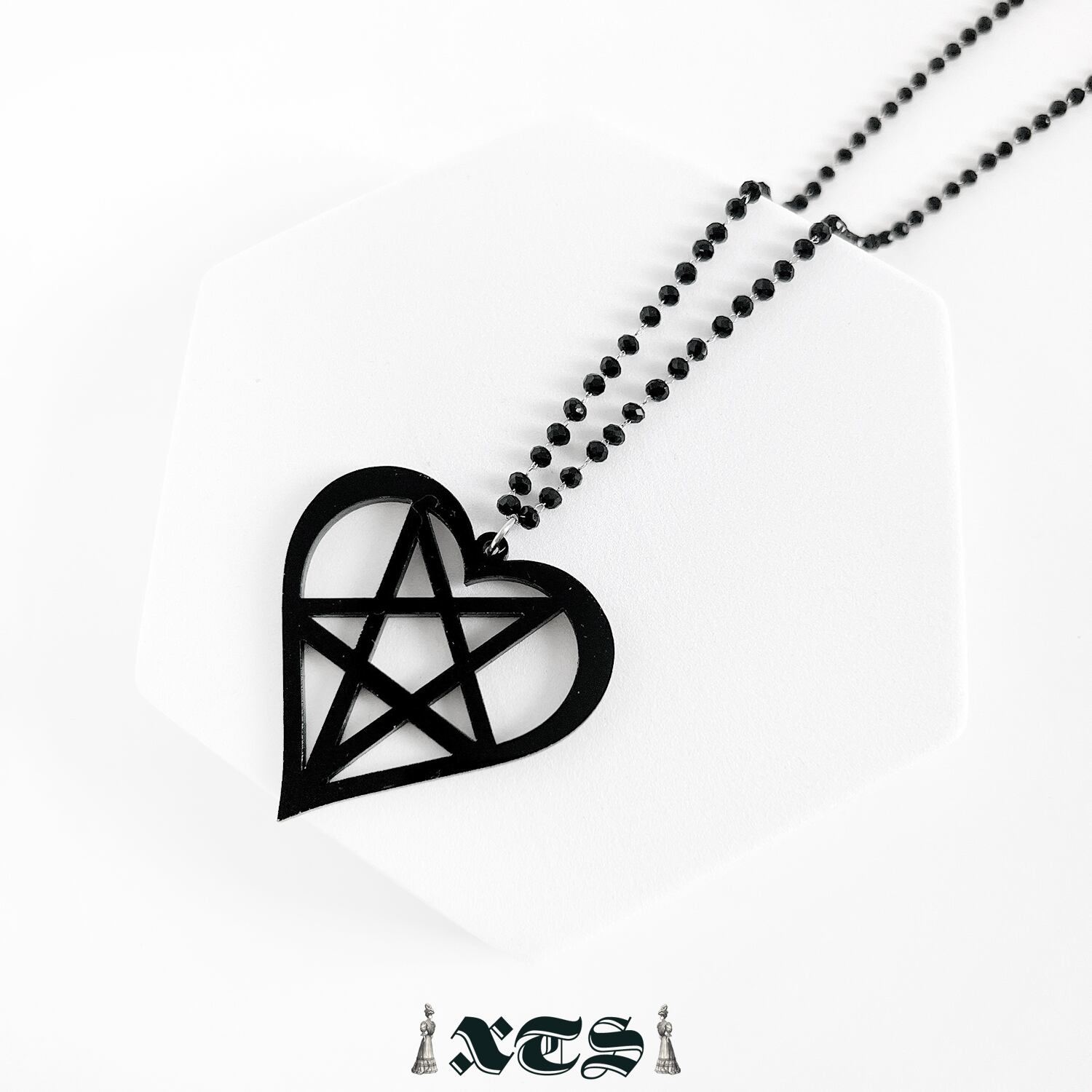Devilstar Heart Necklace【TS0281】