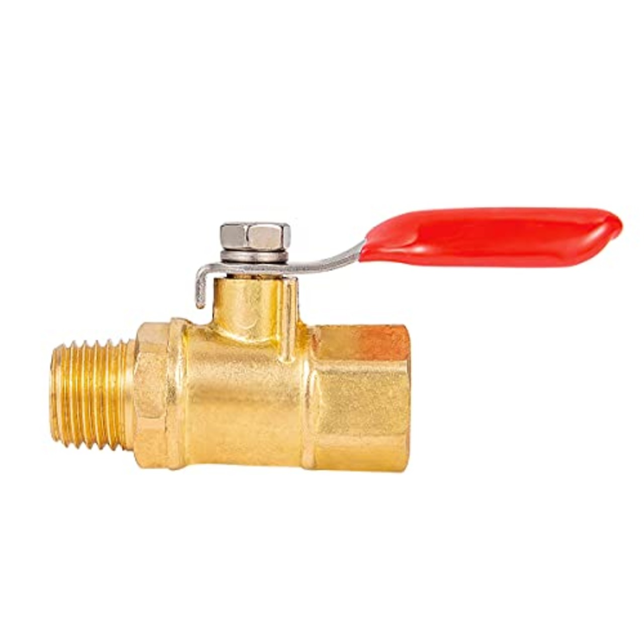 エアーラインコック 1/4" エアコンプレッサー用 エアーツール エアー漏れなく ドレンホース ツールカンパニーストレート エアホース 真鍮製 ボールバルブ 2個入り…