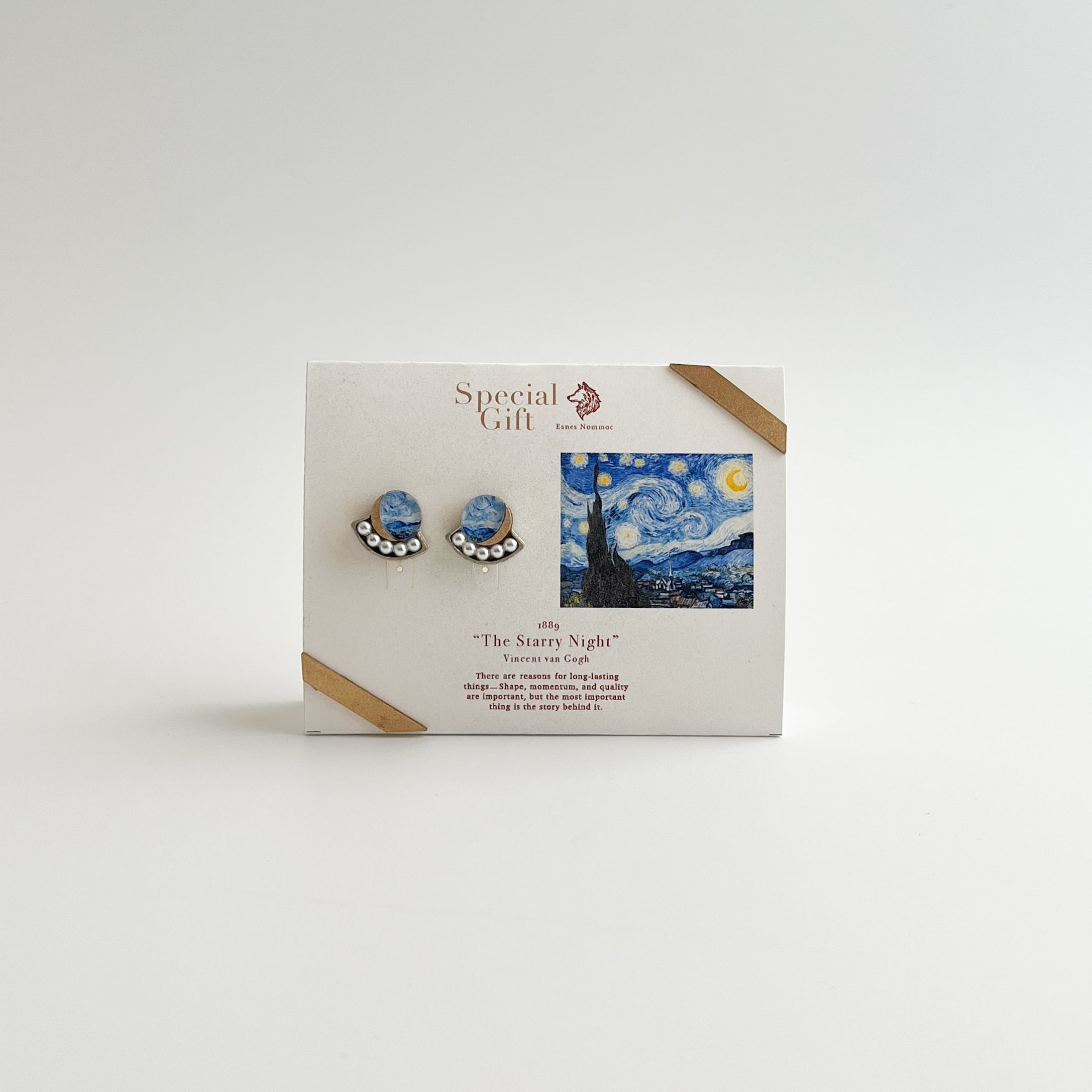Esnes Nommoc by C/STORE ピアス ゴッホ 星月夜＜東京都美術館
