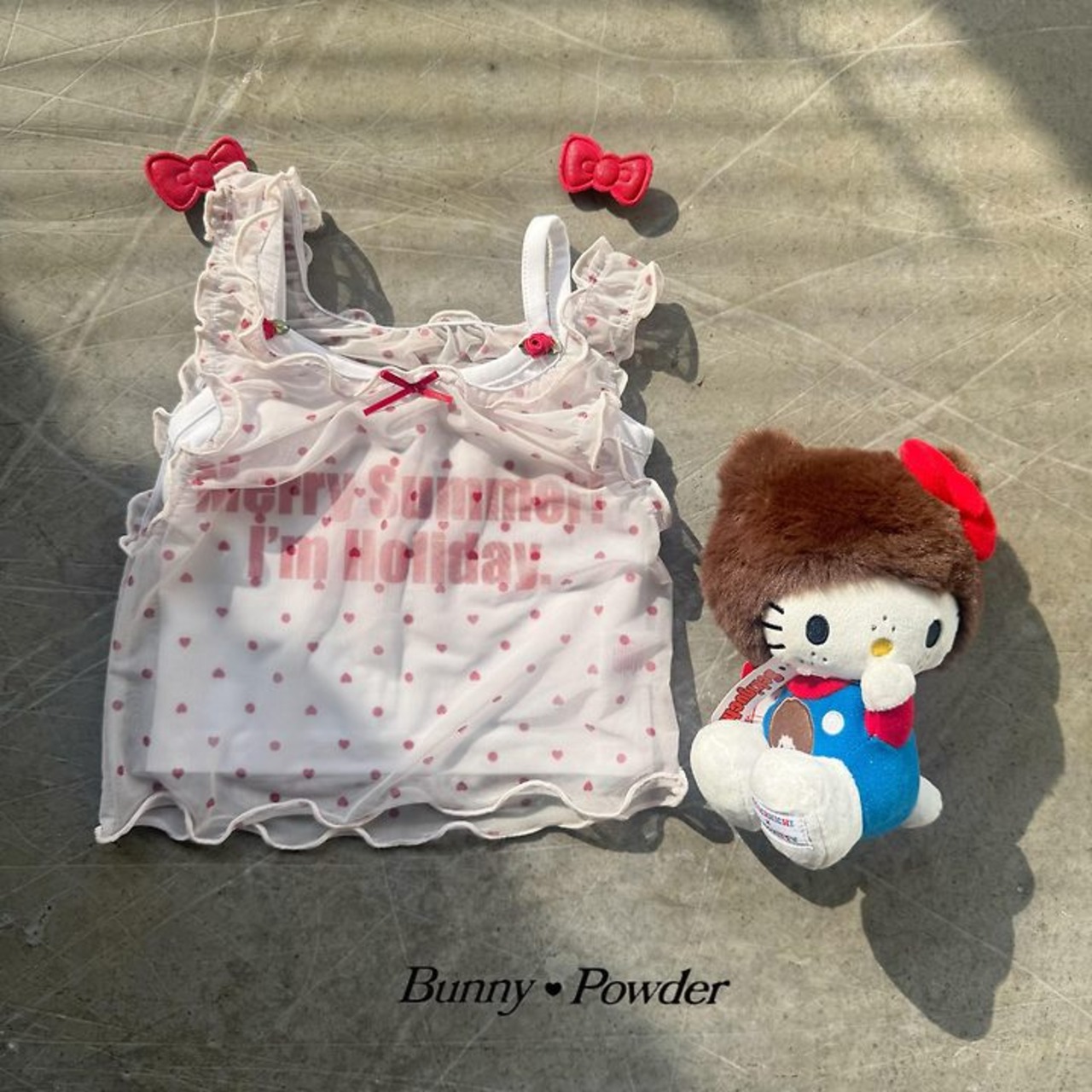 [Bunny Powder] Poto Sleeveless (2XL/3XL/4XL) / [버니파우더] 뽀또나시 (2XL/3XL/4XL)