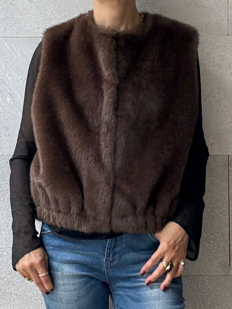 エコファーショートジレ <PASSIONE >