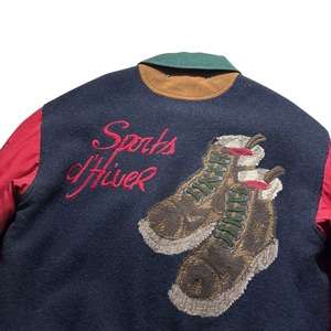 vintage 1980’s JC de CASTELBAJAC stitching stadium jacket