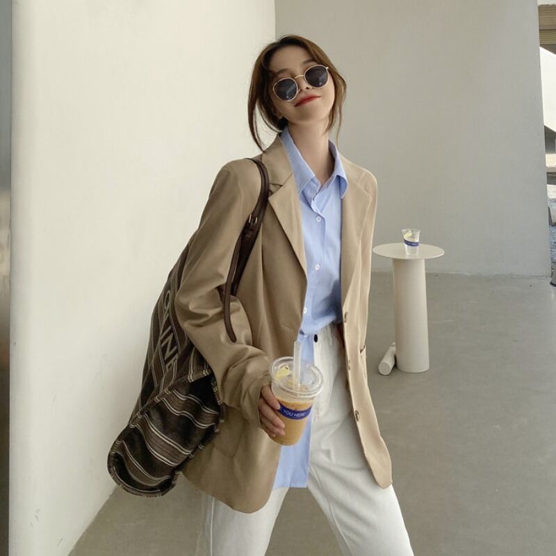 スプリングルーズジャケット ロング 春物 YY-ファッション68567248603