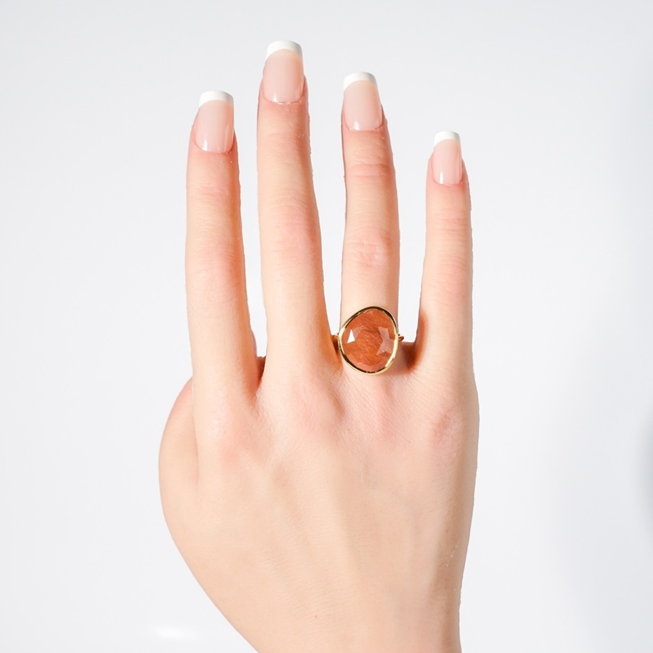 【11号】レッドルチルクォーツ リング