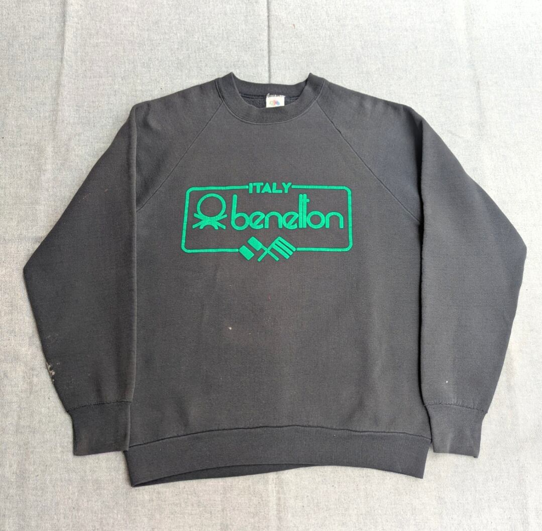 80s beneton logo sweat shirt 小岩店