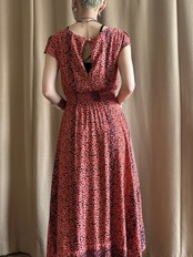 ANGIE drape import long dress-4747-6