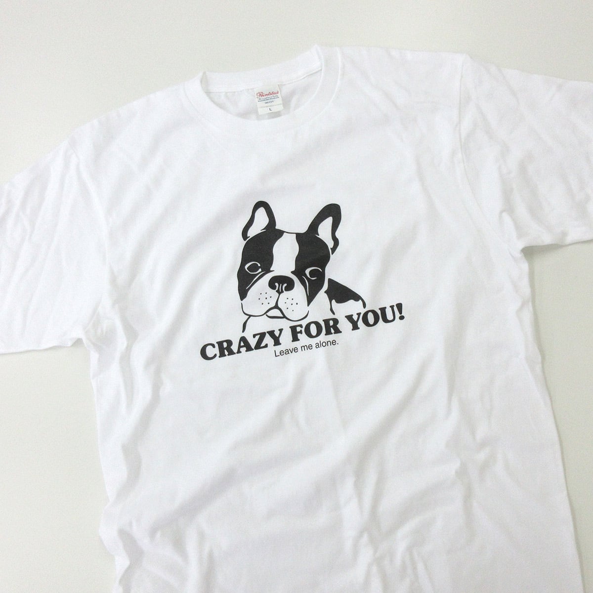 フレンチブルドッグ CRAZY FOR YOU! Tシャツ  dog02