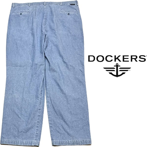 1点物◇リーバイス系ドッカーズDockersシャンブレーパンツ中古チノパン