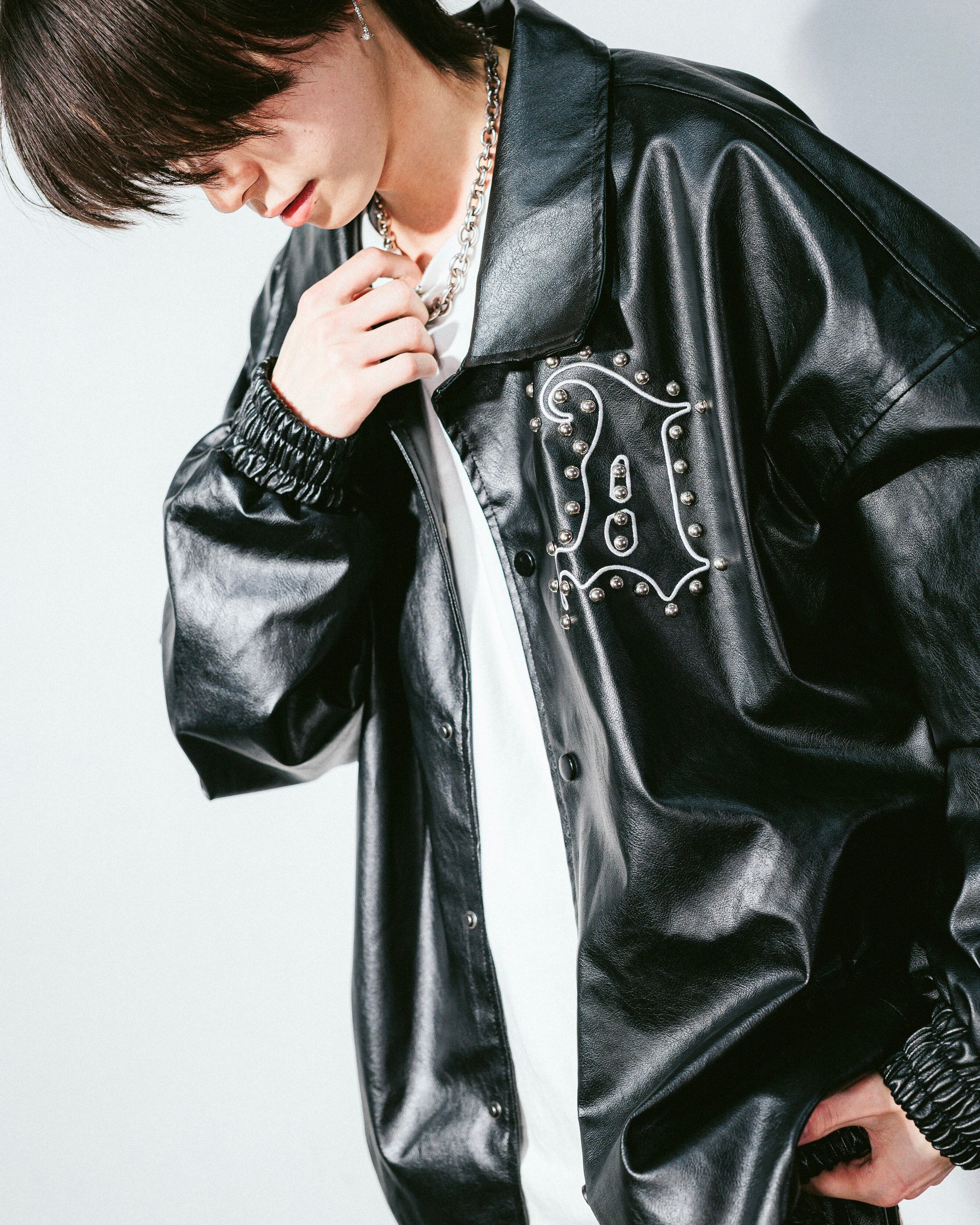 数量限定商品】Studs Leather ジャケット | チュウカタベタイ チュウカタベタイTiger Leather jacket