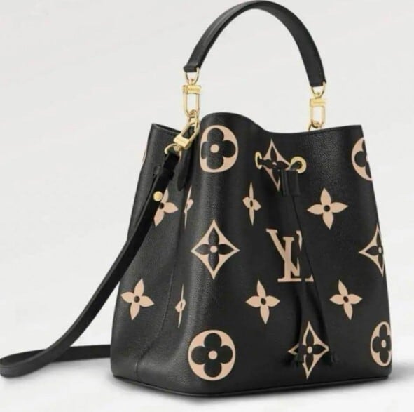LOUIS VUITTON ルイヴィトン ネオノエ MM ブラック ベージュ  