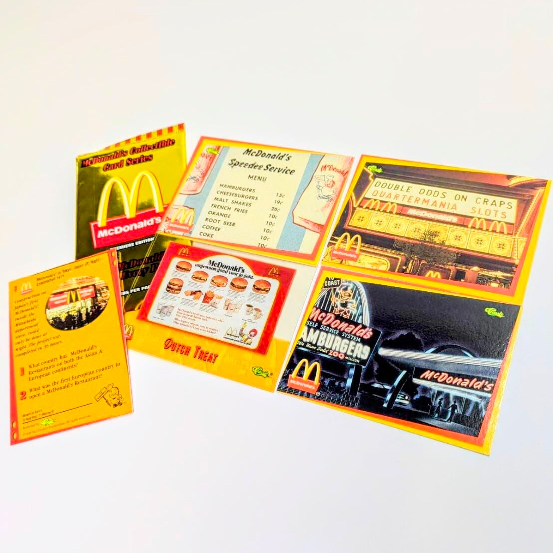 ☆送料無料！☆1996年製【 McDonald ( マクドナルド ) McDonald's Collectible Card Series Premier Edition  】VINTAGE トレーディングカード 単品 （1個=5CARDS）〚アメリカン雑貨 アメトイ〛