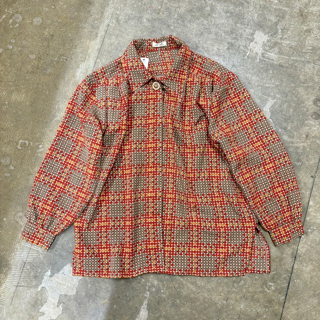 古着 柄シャツ
