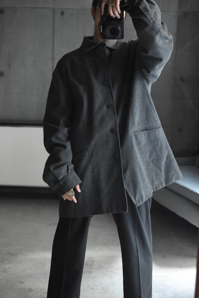 OK/80-90's brushed shirt jacket. MADE IN Turkey