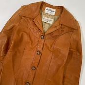 70s vintage Santa Fe 70's joan lober USA製 ペイント スエード レザージャケット 9/10