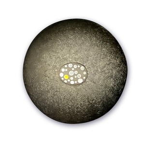 肥後象嵌ボンボニエール丸型 / 黒漆 [MGB-2505]