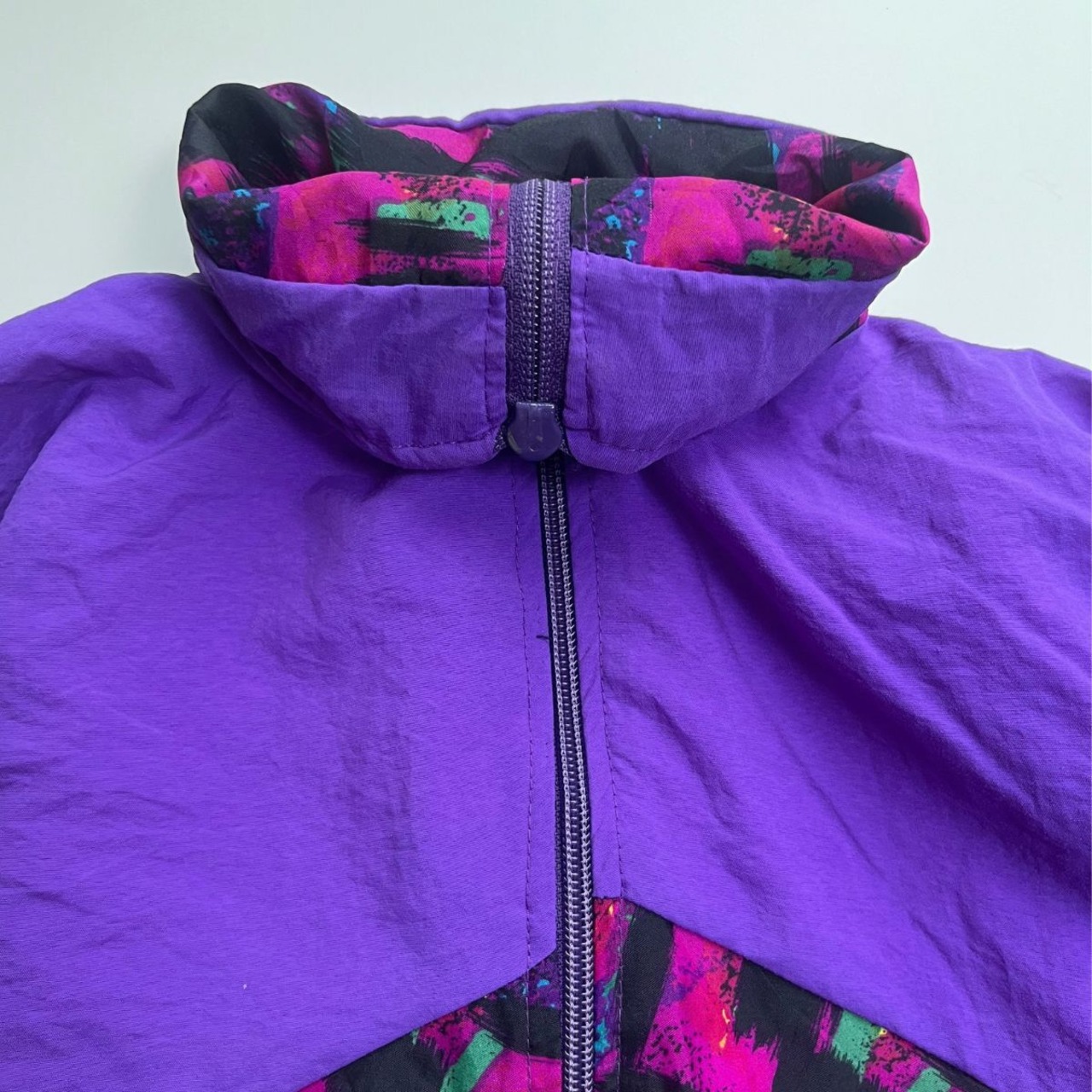 ＜VINTAGE＞Kids Tactel Blouson 12y｜タクテル カラーブロックジップ ナイロンブルゾン - 6