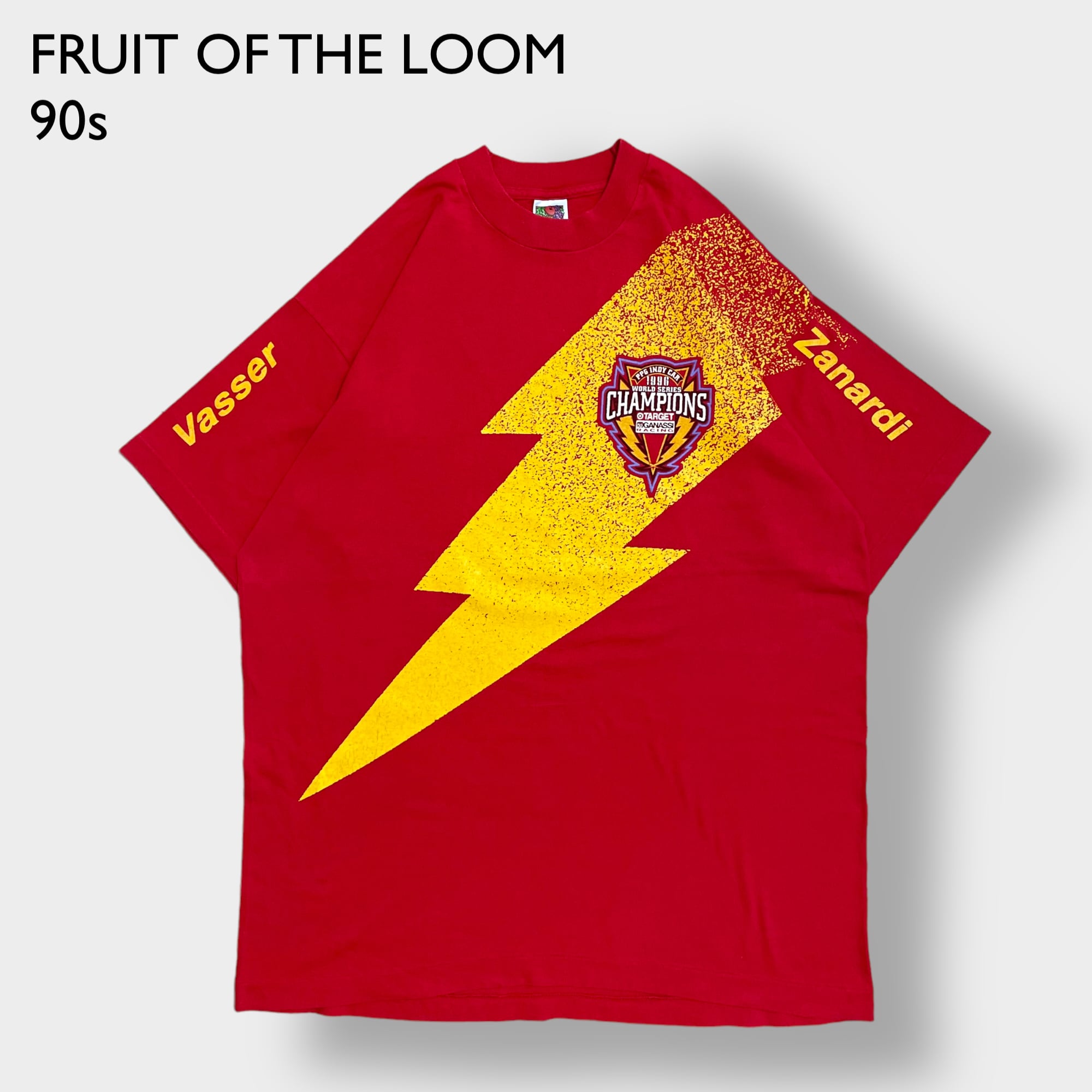 FRUIT OF THE LOOM】90s USA製 レーシングTシャツ インディカーレース