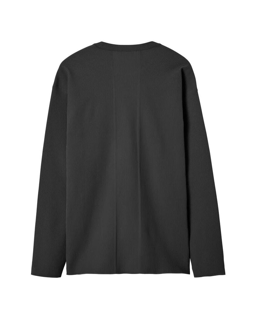 DESCENTE ALLTERRAIN】フュージョンニット クルーネックブラック