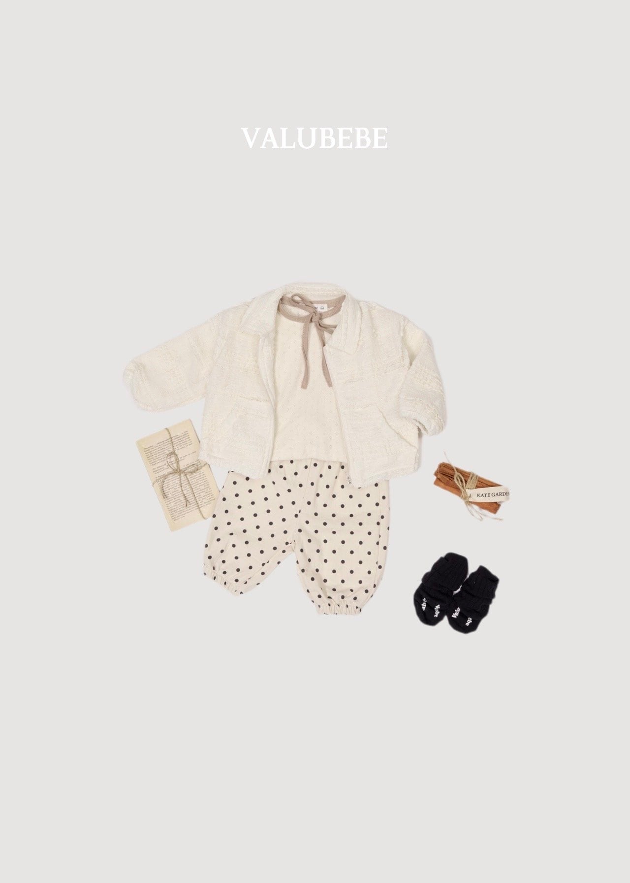 送料無料【予約】/ レースジップアップジャケット/ valubebe
