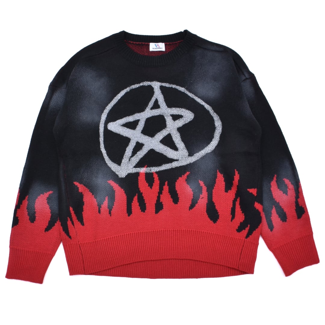 50%OFF】グランジFIREニット | VOLCAN&APHRODITE