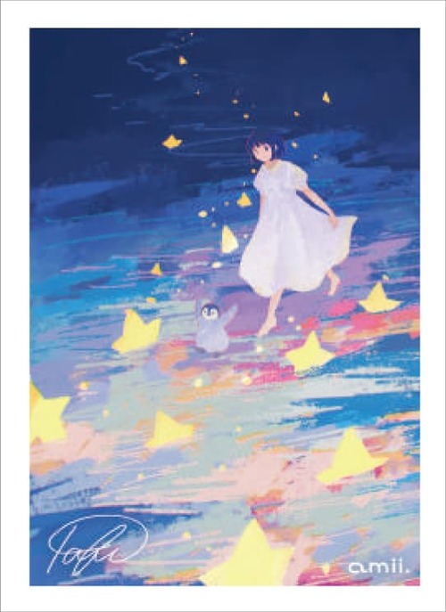 amii. sleeves 《 星渡り 》 Art by tabi amii. カードスリーブ プロテクター デッキシールド (64枚) アミー あみー