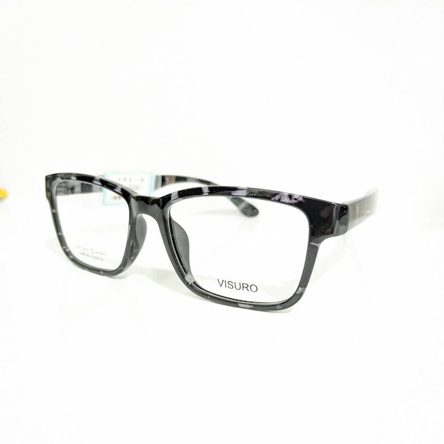 【VISURO】ウエリントンセルフレーム　ゼブラブラック