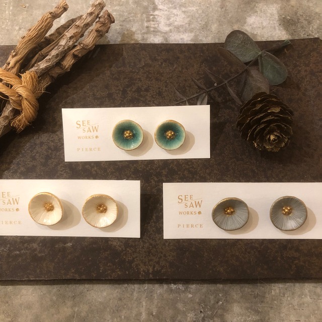 陶の耳飾り/ hana