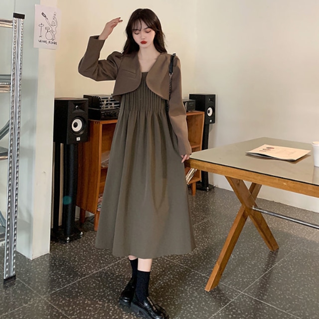 ワンピース 秋ワンピース 秋冬ワンピース 大人ワンピース セット  